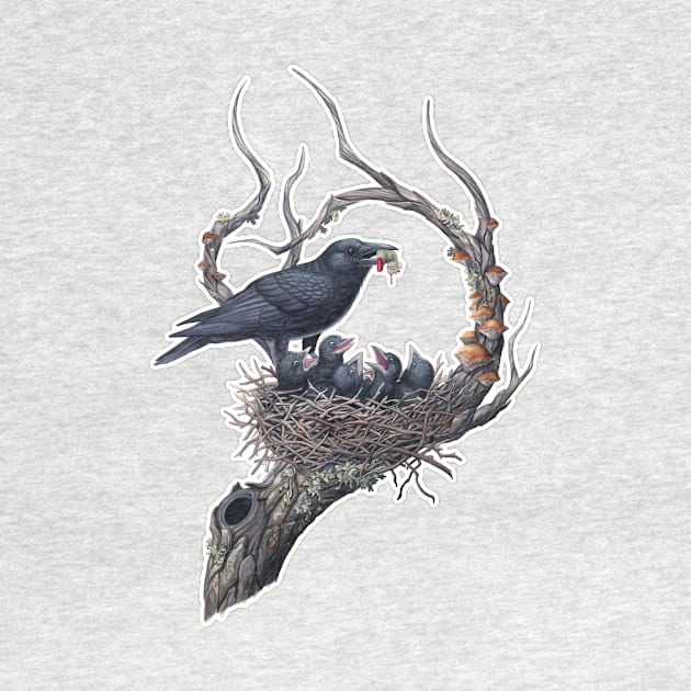 American Crow Tee by JadaFitch